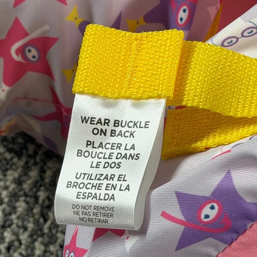 Speedo Kids Splash Jammer Life Jacket PFD Pink Purple Star 33-55lb USCG Approved